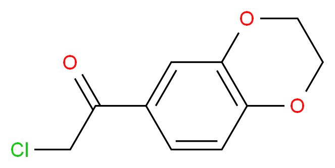 6-氯乙酰基-1,4-苯并二噁烷_分子结构_CAS_93439-37-3)
