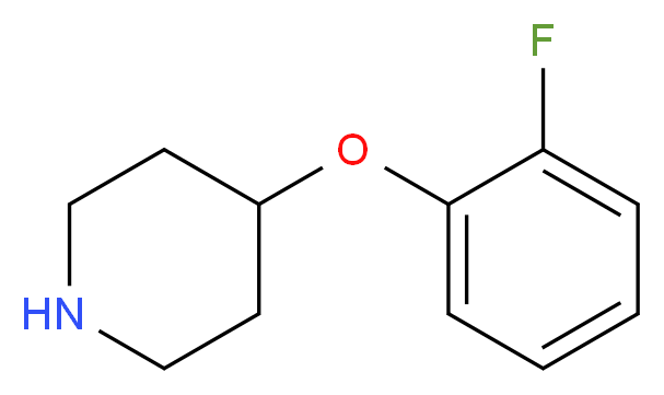 4-(2-fluorophenoxy)piperidine_分子结构_CAS_3623-02-7