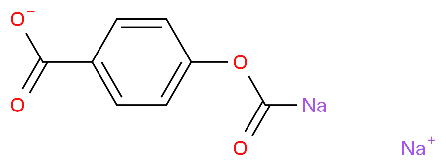 sodium 4-[(sodiocarbonyl)oxy]benzoate_分子结构_CAS_10028-70-3