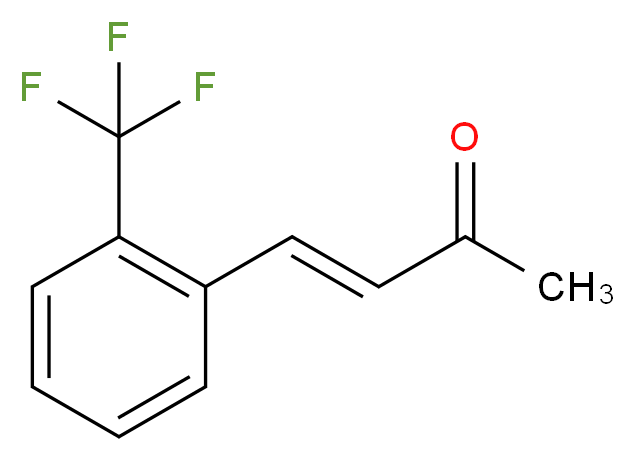 (3E)-4-[2-(trifluoromethyl)phenyl]but-3-en-2-one_分子结构_CAS_76293-37-3
