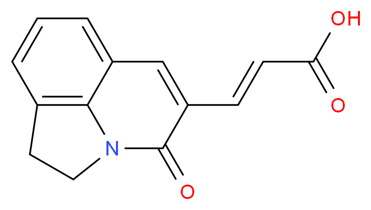3-{11-oxo-1-azatricyclo[6.3.1.0^{4,12}]dodeca-4(12),5,7,9-tetraen-10-yl}prop-2-enoic acid_分子结构_CAS_386715-45-3