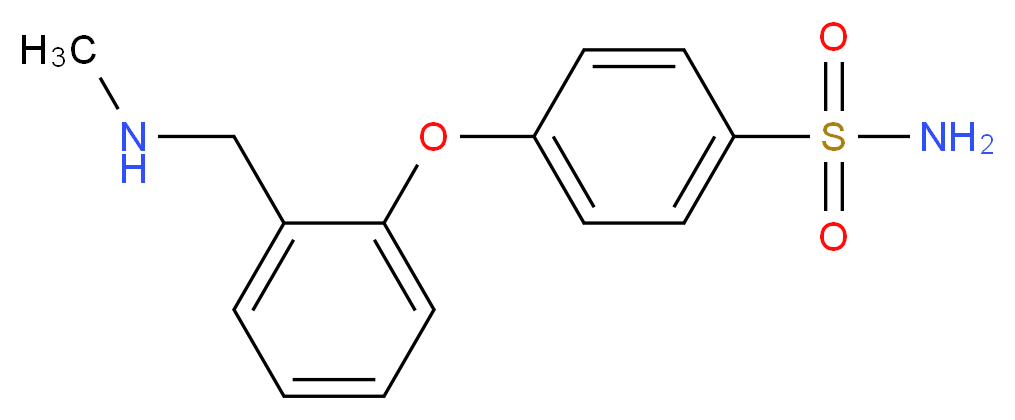 4-[2-(甲基氨基甲基)苯氧基] 苯磺酰胺_分子结构_CAS_902836-97-9)