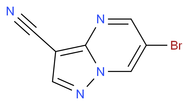 6-bromopyrazolo[1,5-a]pyrimidine-3-carbonitrile_分子结构_CAS_352637-44-6)