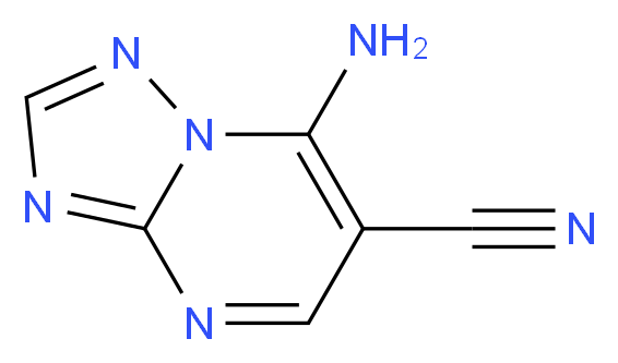 7-amino-[1,2,4]triazolo[1,5-a]pyrimidine-6-carbonitrile_分子结构_CAS_28524-64-3