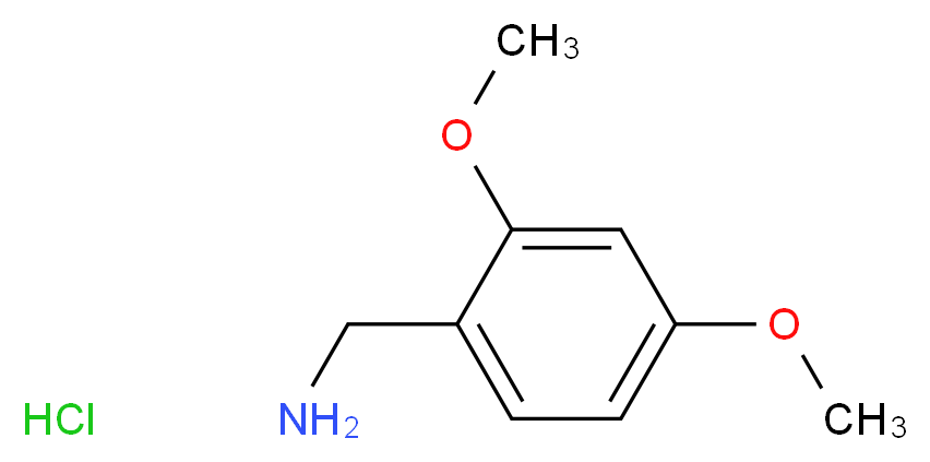 2,4-DIMETHOXYBENZYLAMINE HYDROCHLORIDE_分子结构_CAS_20781-21-9)