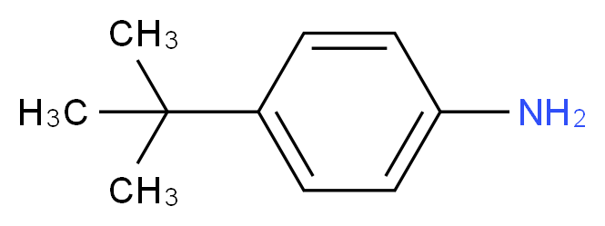 4-tert-butylaniline_分子结构_CAS_)