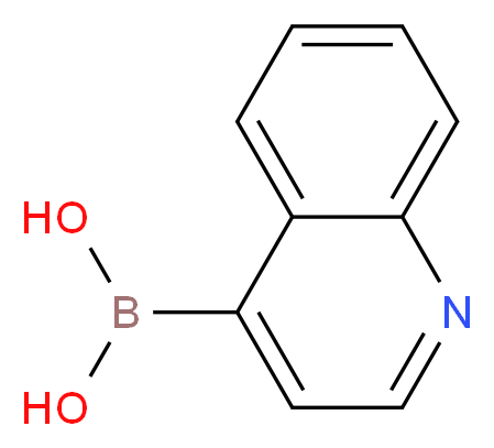 QUINOLINE-4-BORONIC ACID_分子结构_CAS_371764-64-6)