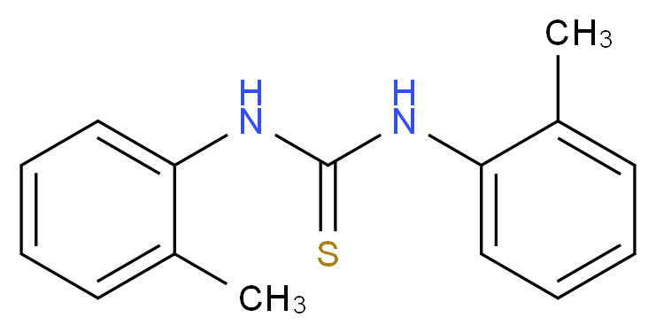 1,3-bis(2-methylphenyl)thiourea_分子结构_CAS_137-97-3