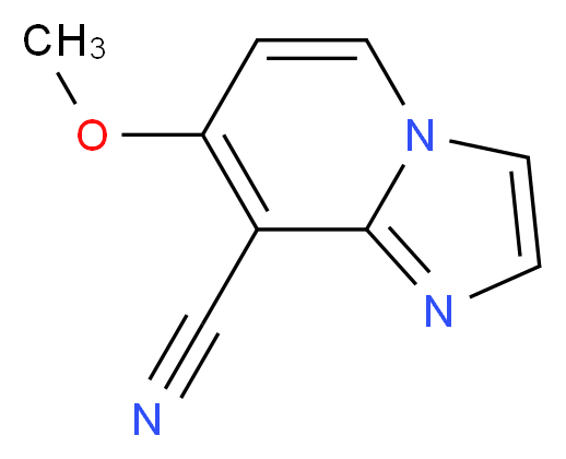 7-Methoxyimidazo[1,2-a]pyridine-8-carbonitrile_分子结构_CAS_834869-04-4)