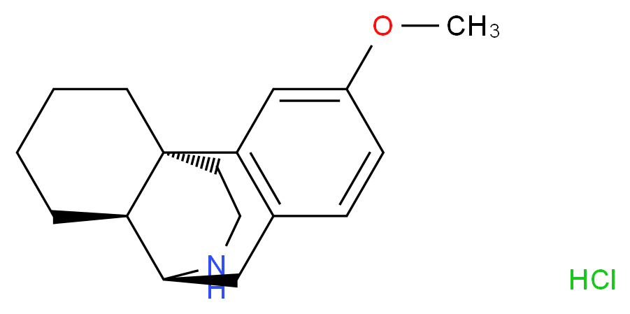 N-Nordextromethorphan Hydrochloride_分子结构_CAS_1087-69-0)