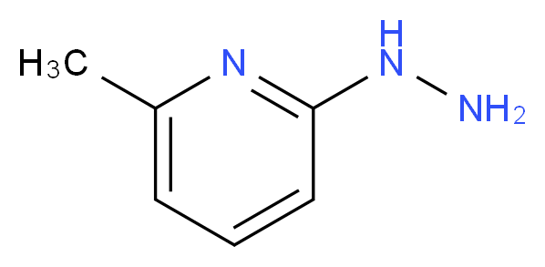 2-Hydrazinyl-6-methylpyridine_分子结构_CAS_5315-24-2)