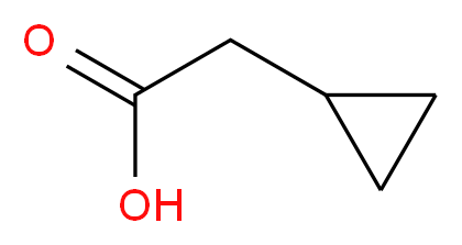 2-cyclopropylacetic acid_分子结构_CAS_5239-82-7