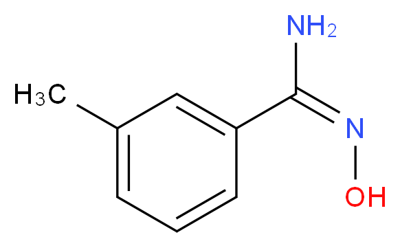 (E)-N'-hydroxy-3-methylbenzene-1-carboximidamide_分子结构_CAS_40067-82-1