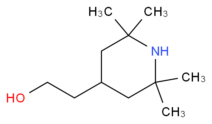 2-(2,2,6,6-tetramethylpiperidin-4-yl)ethan-1-ol_分子结构_CAS_28310-50-1