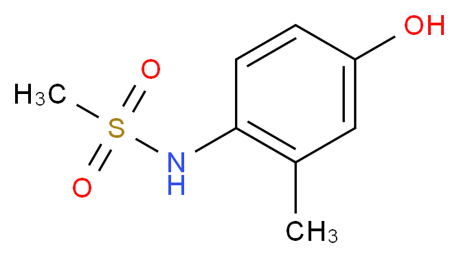 N-(4-hydroxy-2-methylphenyl)methanesulfonamide_分子结构_CAS_912895-74-0)
