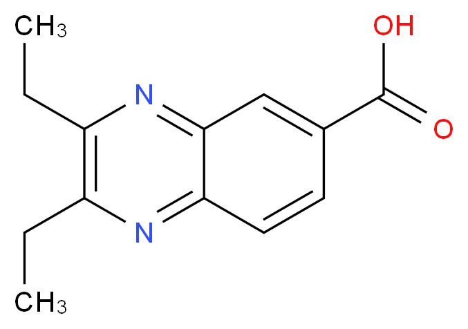 2,3-diethylquinoxaline-6-carboxylic acid_分子结构_CAS_)