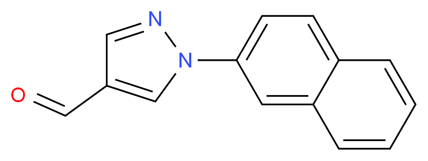 1-(naphthalen-2-yl)-1H-pyrazole-4-carbaldehyde_分子结构_CAS_518023-77-3