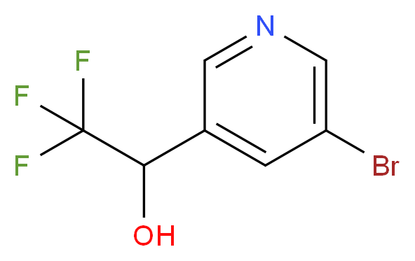 1-(5-BroMopyridin-3-yl)-2,2,2-trifluoroethanol_分子结构_CAS_1204234-60-5)