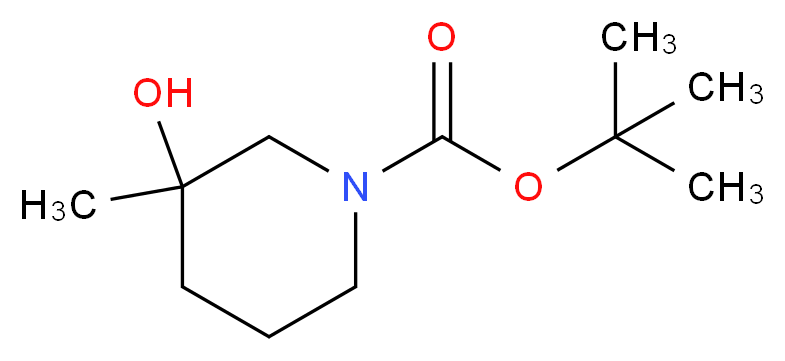 tert-Butyl 3-hydroxy-3-methyl-piperidine-1-carboxylate_分子结构_CAS_1104083-27-3)