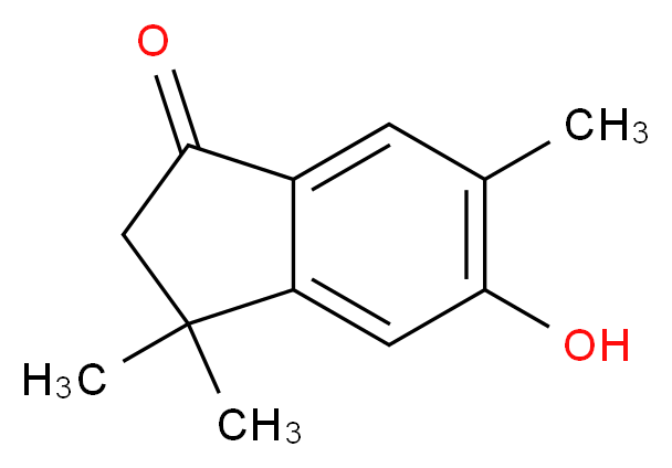 5-hydroxy-3,3,6-trimethyl-2,3-dihydro-1H-inden-1-one_分子结构_CAS_478010-70-7