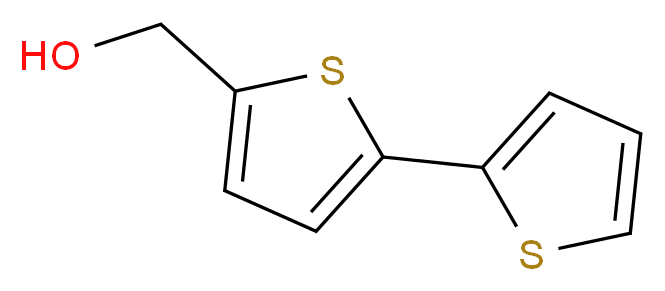 5-(Hydroxymethyl)-2,2'-bithiophene_分子结构_CAS_3515-30-8)