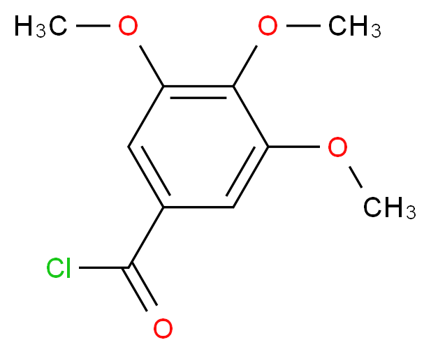 3,4,5-trimethoxybenzoyl chloride_分子结构_CAS_4521-61-3