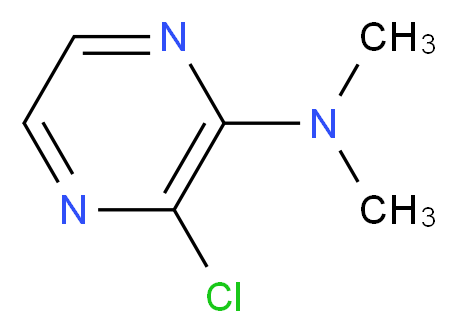 3-chloro-N,N-dimethyl-2-pyrazinamine_分子结构_CAS_54126-45-3)