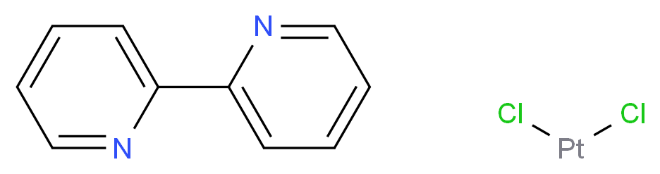 (2,2′-联吡啶)二氯化铂(II)_分子结构_CAS_13965-31-6)