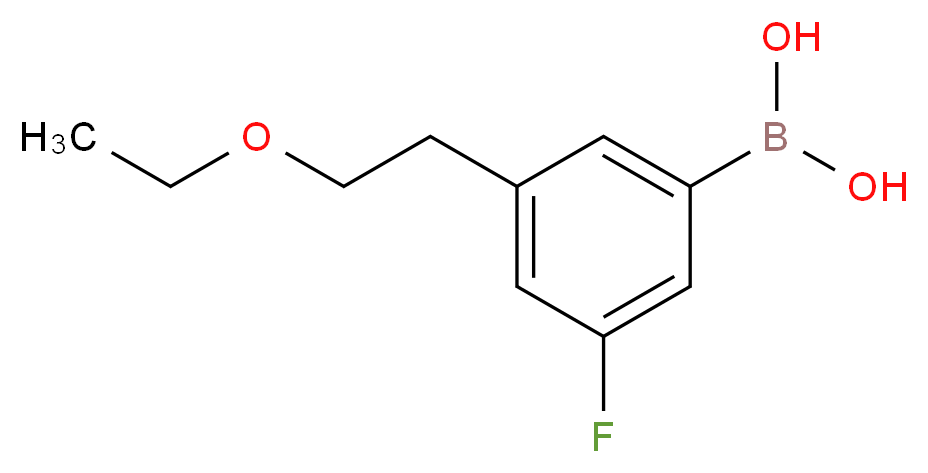 [3-(2-ethoxyethyl)-5-fluorophenyl]boronic acid_分子结构_CAS_850589-57-0