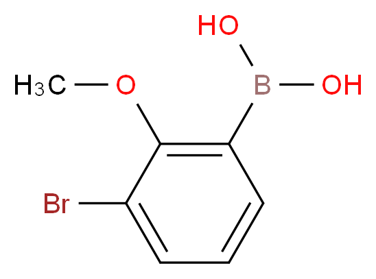 (3-bromo-2-methoxyphenyl)boronic acid_分子结构_CAS_352525-80-5