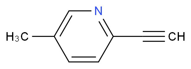 2-ethynyl-5-methylpyridine_分子结构_CAS_30413-61-7