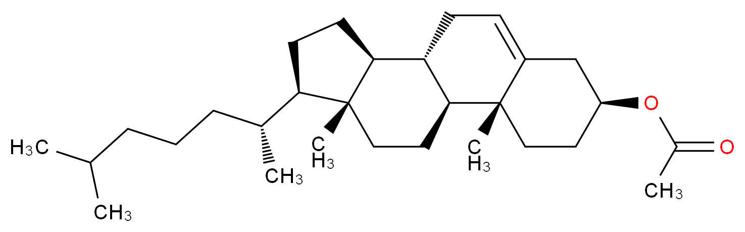 3b-Acetoxycholest-5-ene_分子结构_CAS_604-35-3)