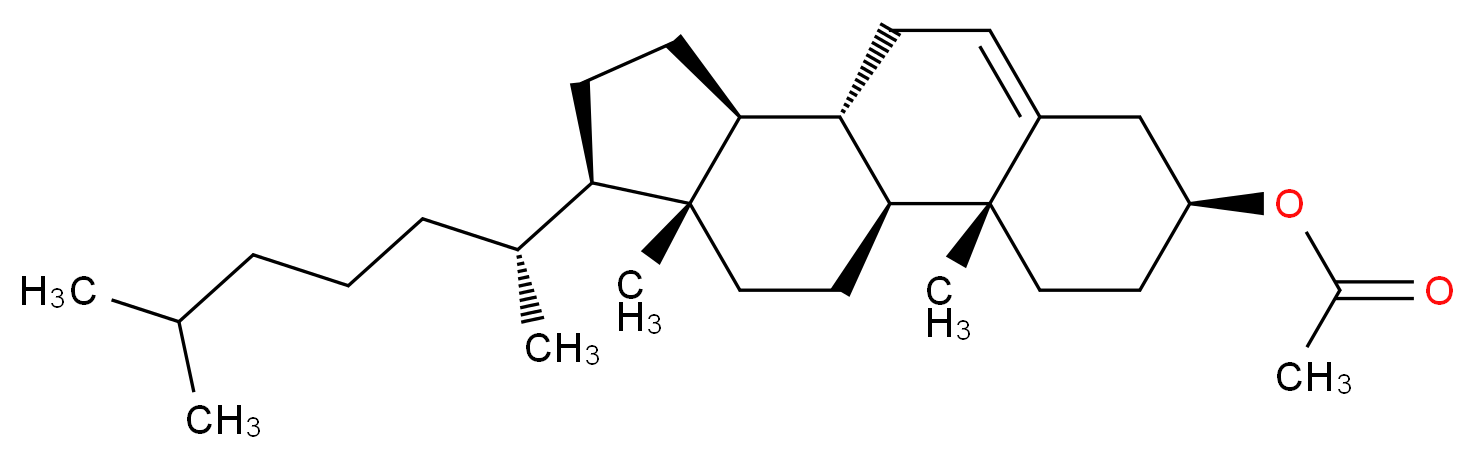 CHOLESTERYL ACETATE_分子结构_CAS_604-35-3)