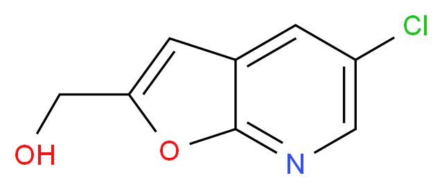 (5-Chlorofuro[2,3-b]pyridin-2-yl)methanol_分子结构_CAS_)