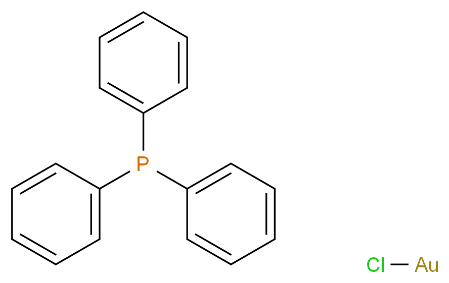 chlorogold; triphenylphosphane_分子结构_CAS_14243-64-2