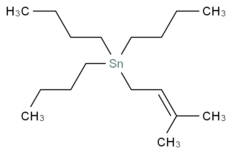 tributyl(3-methylbut-2-en-1-yl)stannane_分子结构_CAS_53911-92-5