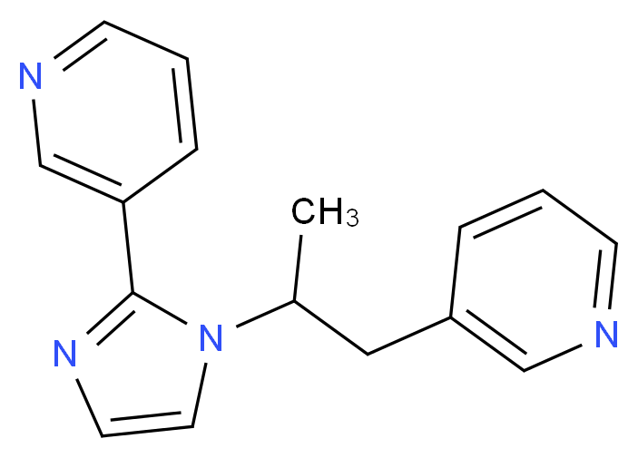 3-[1-(1-methyl-2-pyridin-3-ylethyl)-1H-imidazol-2-yl]pyridine_分子结构_CAS_)