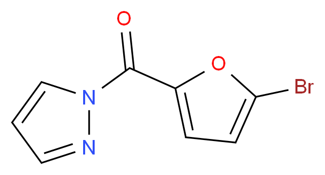 1-(5-bromo-2-furoyl)-1H-pyrazole_分子结构_CAS_551925-55-4)