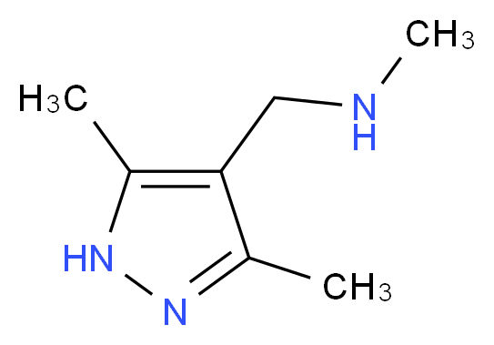 [(3,5-dimethyl-1H-pyrazol-4-yl)methyl](methyl)amine_分子结构_CAS_919347-92-5