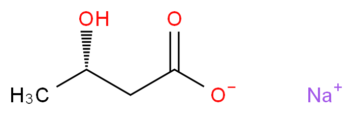 (S)-(+)-3-羟基丁酸钠盐_分子结构_CAS_127604-16-4)