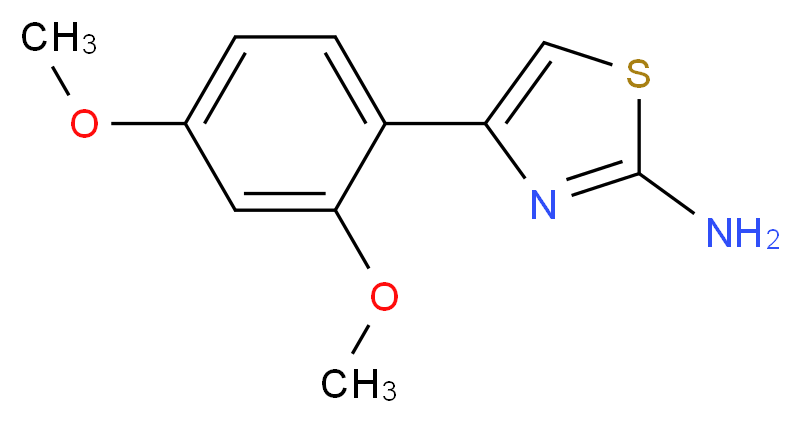 4-(2,4-dimethoxyphenyl)-1,3-thiazol-2-amine_分子结构_CAS_)