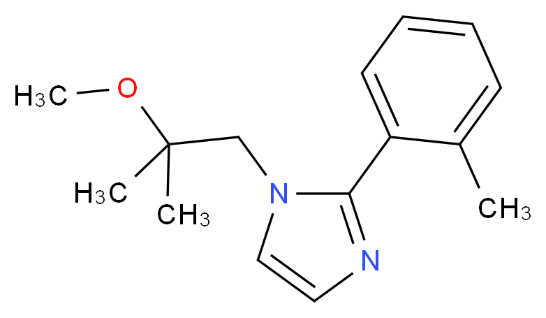 1-(2-methoxy-2-methylpropyl)-2-(2-methylphenyl)-1H-imidazole_分子结构_CAS_)