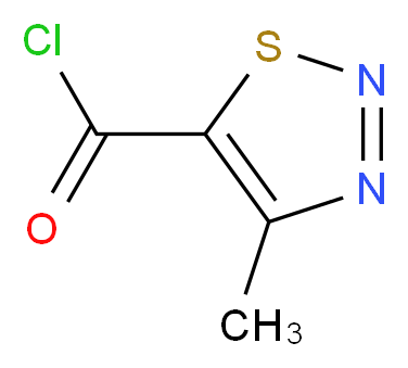 4-Methyl-1,2,3-thiadiazole-5-carbonyl chloride_分子结构_CAS_59944-65-9)