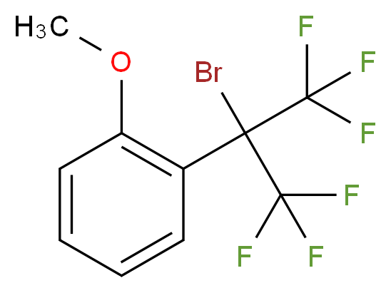 1-(2-bromo-1,1,1,3,3,3-hexafluoropropan-2-yl)-2-methoxybenzene_分子结构_CAS_70430-22-7