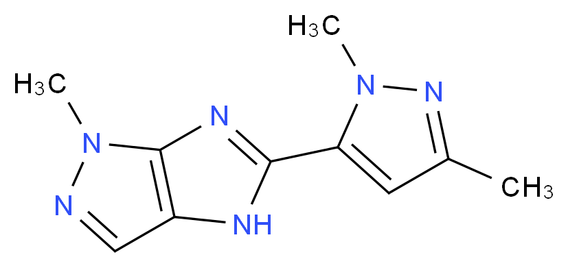 5-(1,3-dimethyl-1H-pyrazol-5-yl)-1-methyl-1,4-dihydroimidazo[4,5-c]pyrazole_分子结构_CAS_)