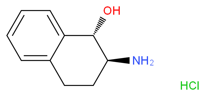 (1S,2S)-2-amino-1,2,3,4-tetrahydronaphthalen-1-ol hydrochloride_分子结构_CAS_115563-63-8