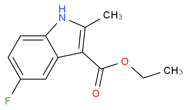 5-Fluoro-2-methyl-1H-indole-3-carboxylic acid ethyl ester_分子结构_CAS_886362-70-5)