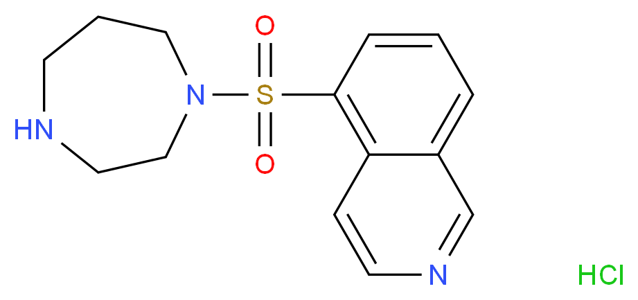 5-(1,4-diazepane-1-sulfonyl)isoquinoline hydrochloride_分子结构_CAS_105628-07-7