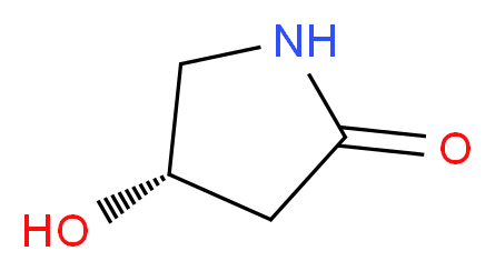 (4S)-(-)-4-Hydroxypyrrolidin-2-one_分子结构_CAS_68108-18-9)