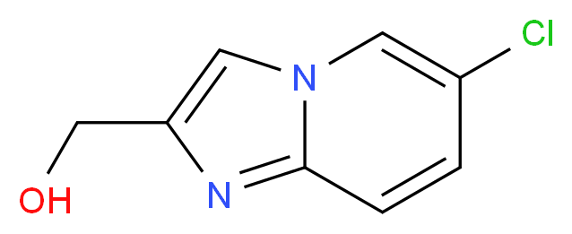 (6-Chloroimidazo[1,2-a]pyridin-2-yl)methanol_分子结构_CAS_1039416-36-8)